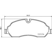 Слика 1 $на Комплет феродо, дискови кочници BREMBO P 24 171