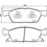 Слика 1 $на Комплет феродо, дискови кочници BREMBO P 24 188