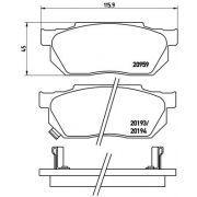 Слика 1 на комплет феродо, дискови кочници BREMBO P 28 008