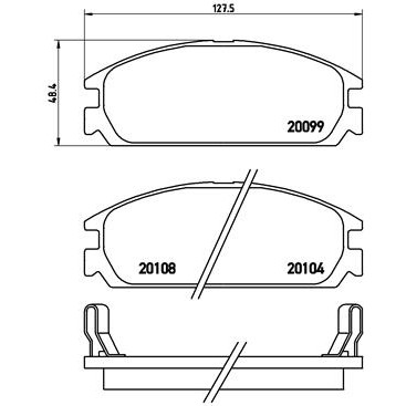 Слика на Комплет феродо, дискови кочници BREMBO P 28 010