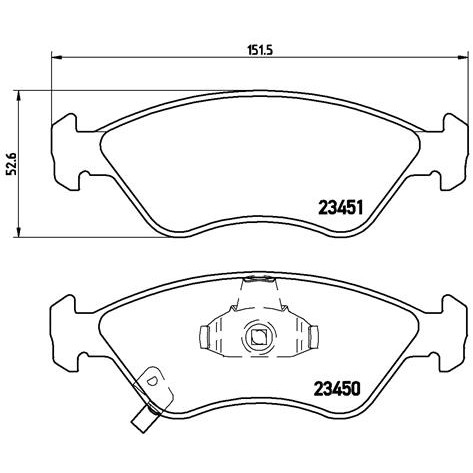 Слика на Комплет феродо, дискови кочници BREMBO P 30 007