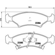 Слика 1 на комплет феродо, дискови кочници BREMBO P 30 009