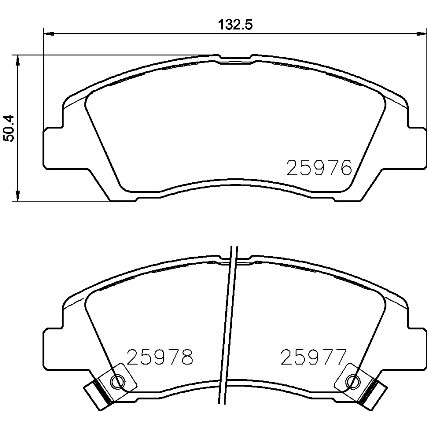 Слика на Комплет феродо, дискови кочници BREMBO P 30 076