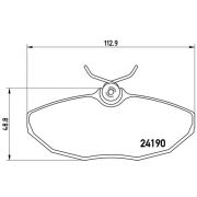 Слика 1 на комплет феродо, дискови кочници BREMBO P 36 015