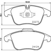 Слика 1 на комплет феродо, дискови кочници BREMBO P 36 030