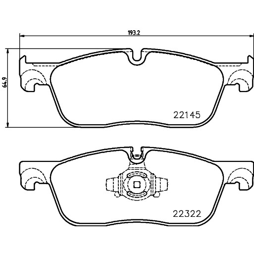 Слика на комплет феродо, дискови кочници BREMBO P 36 035 за Jaguar XE (x760) 2.0 - 250 коњи бензин