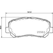 Слика 1 $на Комплет феродо, дискови кочници BREMBO P 37 019