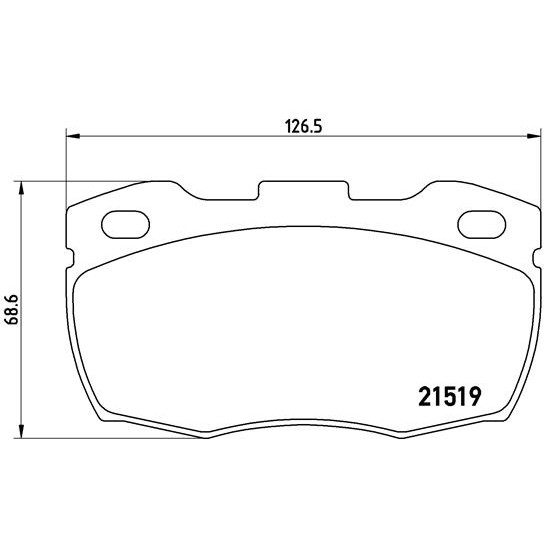 Слика на Комплет феродо, дискови кочници BREMBO P 44 005