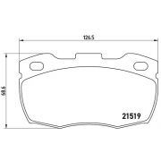 Слика 1 $на Комплет феродо, дискови кочници BREMBO P 44 005