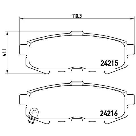 Слика на Комплет феродо, дискови кочници BREMBO P 49 042