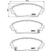 Слика 1 $на Комплет феродо, дискови кочници BREMBO P 49 050