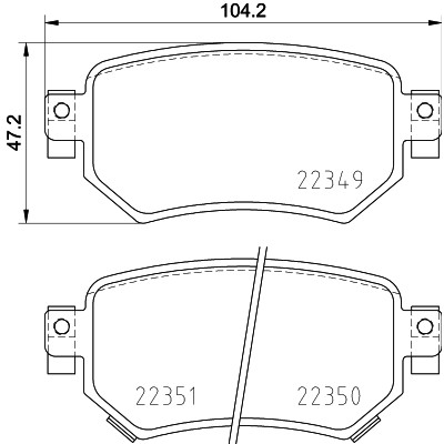 Слика на Комплет феродо, дискови кочници BREMBO P 49 059