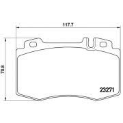 Слика 1 на комплет феродо, дискови кочници BREMBO P 50 041