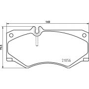 Слика 1 на комплет феродо, дискови кочници BREMBO P 50 134