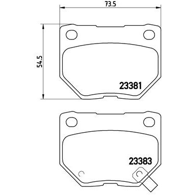 Слика на Комплет феродо, дискови кочници BREMBO P 56 054