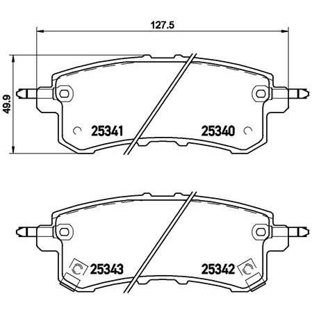 Слика на Комплет феродо, дискови кочници BREMBO P 56 082