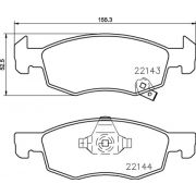 Слика 1 на комплет феродо, дискови кочници BREMBO P 59 084