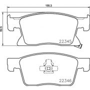 Слика 1 на комплет феродо, дискови кочници BREMBO P 59 091