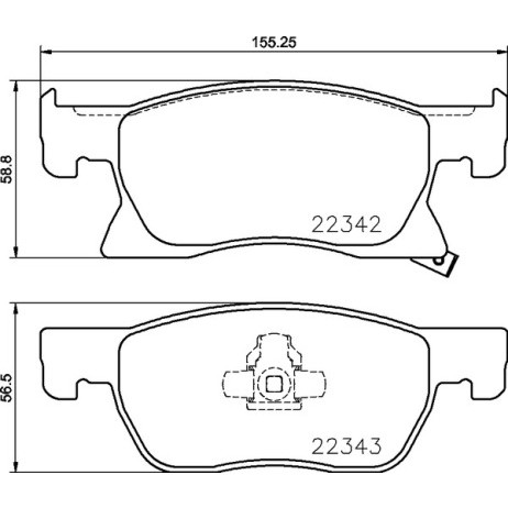 Слика на Комплет феродо, дискови кочници BREMBO P 59 092