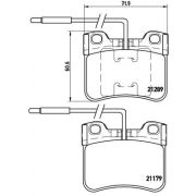 Слика 1 на комплет феродо, дискови кочници BREMBO P 61 034