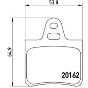 Слика 1 на комплет феродо, дискови кочници BREMBO P 61 037