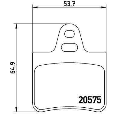 Слика на комплет феродо, дискови кочници BREMBO P 61 062 за Citroen BX Hatchback XB 19 E 4x4 - 109 коњи бензин