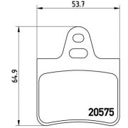 Слика 1 на комплет феродо, дискови кочници BREMBO P 61 062