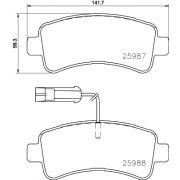 Слика 1 на комплет феродо, дискови кочници BREMBO P 61 130