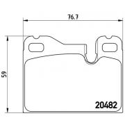 Слика 1 на комплет феродо, дискови кочници BREMBO P 65 003