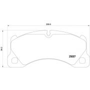 Слика 1 на комплет феродо, дискови кочници BREMBO P 65 021