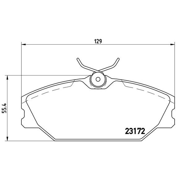 Слика на комплет феродо, дискови кочници BREMBO P 68 027 за Renault Laguna Grandtour (K56) 1.9 dTi (K56J) - 98 коњи дизел