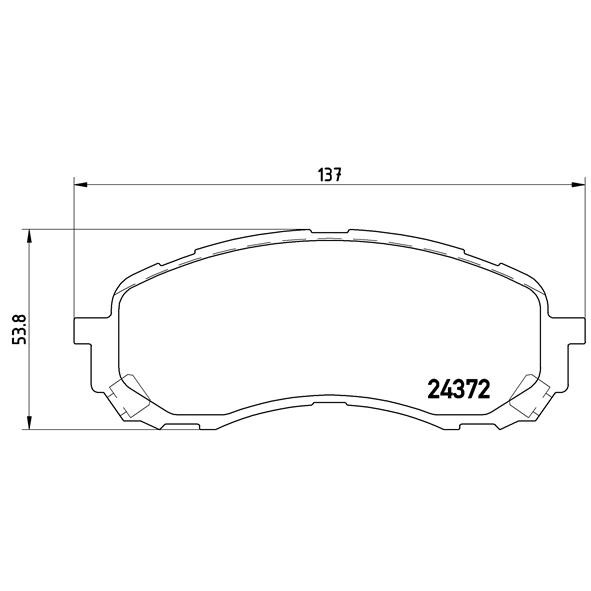 Слика на Комплет феродо, дискови кочници BREMBO P 78 015