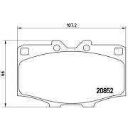 Слика 1 на комплет феродо, дискови кочници BREMBO P 83 006