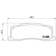 Слика 1 $на Комплет феродо, дискови кочници BREMBO P 83 030