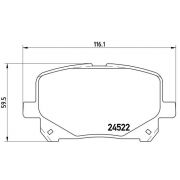 Слика 1 $на Комплет феродо, дискови кочници BREMBO P 83 100