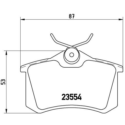 Слика на комплет феродо, дискови кочници BREMBO P 85 020 за Seat Toledo 2 Saloon (1M2) 1.6 - 100 коњи бензин