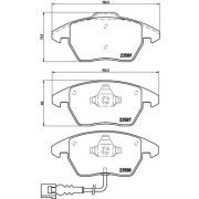 Слика 1 на комплет феродо, дискови кочници BREMBO P 85 075