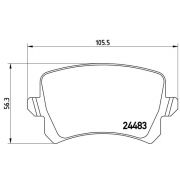 Слика 1 на комплет феродо, дискови кочници BREMBO P 85 109