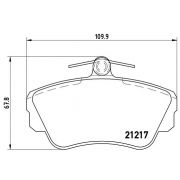 Слика 1 на комплет феродо, дискови кочници BREMBO P 86 010