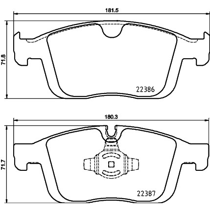 Слика на Комплет феродо, дискови кочници BREMBO P 86 026