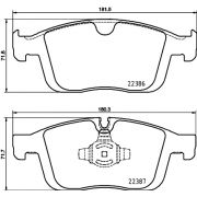 Слика 1 $на Комплет феродо, дискови кочници BREMBO P 86 026