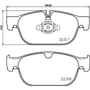 Слика 1 на комплет феродо, дискови кочници BREMBO P 86 027