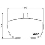 Слика 1 на комплет феродо, дискови кочници BREMBO P A6 001