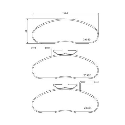 Слика на Комплет феродо, дискови кочници BREMBO P B7 002