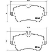 Слика 1 на комплет феродо, дискови кочници BREMBO DIRECTIONAL BRAKE PADS P 50 045