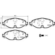 Слика 1 $на Комплет феродо, дискови кочници BREMBO DIRECTIONAL BRAKE PADS P 85 147