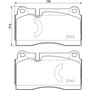 Слика 1 $на Комплет феродо, дискови кочници BREMBO DIRECTIONAL BRAKE PADS P 85 159