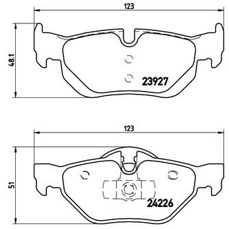 Слика на комплет феродо, дискови кочници BREMBO XTRA LINE P 06 038X за BMW 1 E81, E87 118 i - 136 коњи бензин