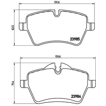 Слика на Комплет феродо, дискови кочници BREMBO XTRA LINE P 06 051X