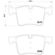 Слика 1 на комплет феродо, дискови кочници BREMBO XTRA LINE P 06 075X